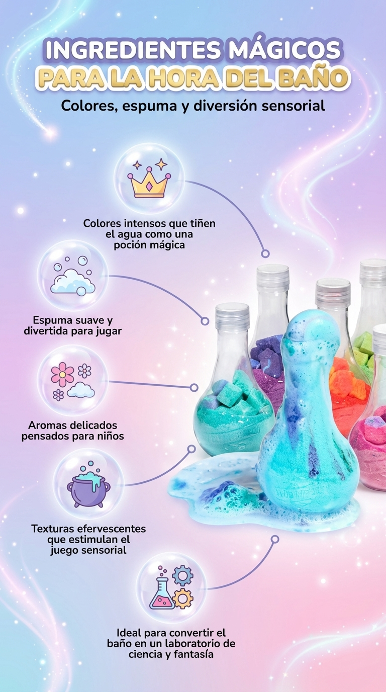 Bombas de Baño Mágicas para Niños