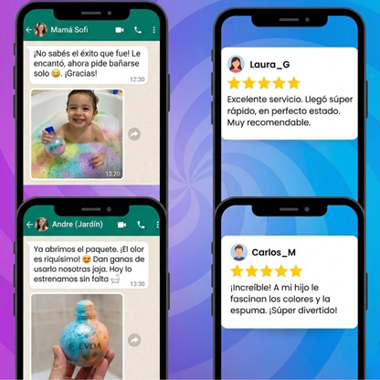 Bombas de Baño Mágicas para Niños