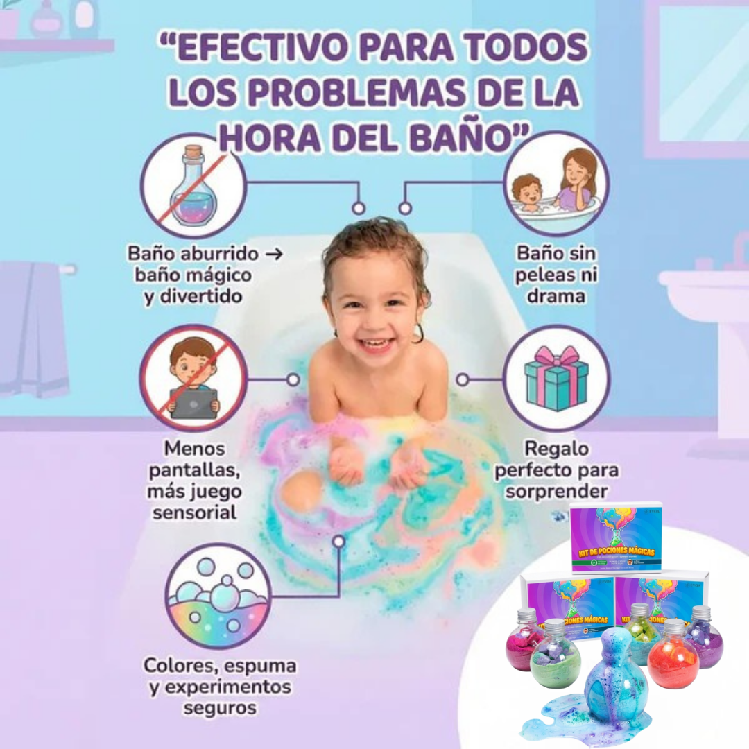 Bombas de Baño Mágicas para Niños