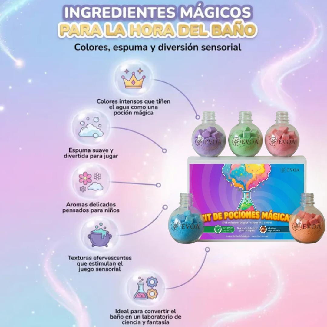 Bombas de Baño Mágicas para Niños