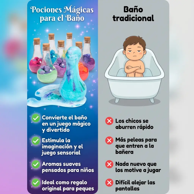 Bombas de Baño Mágicas para Niños