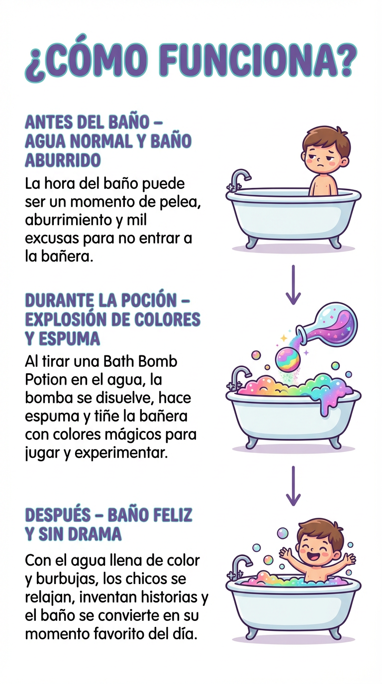 Bombas de Baño Mágicas para Niños