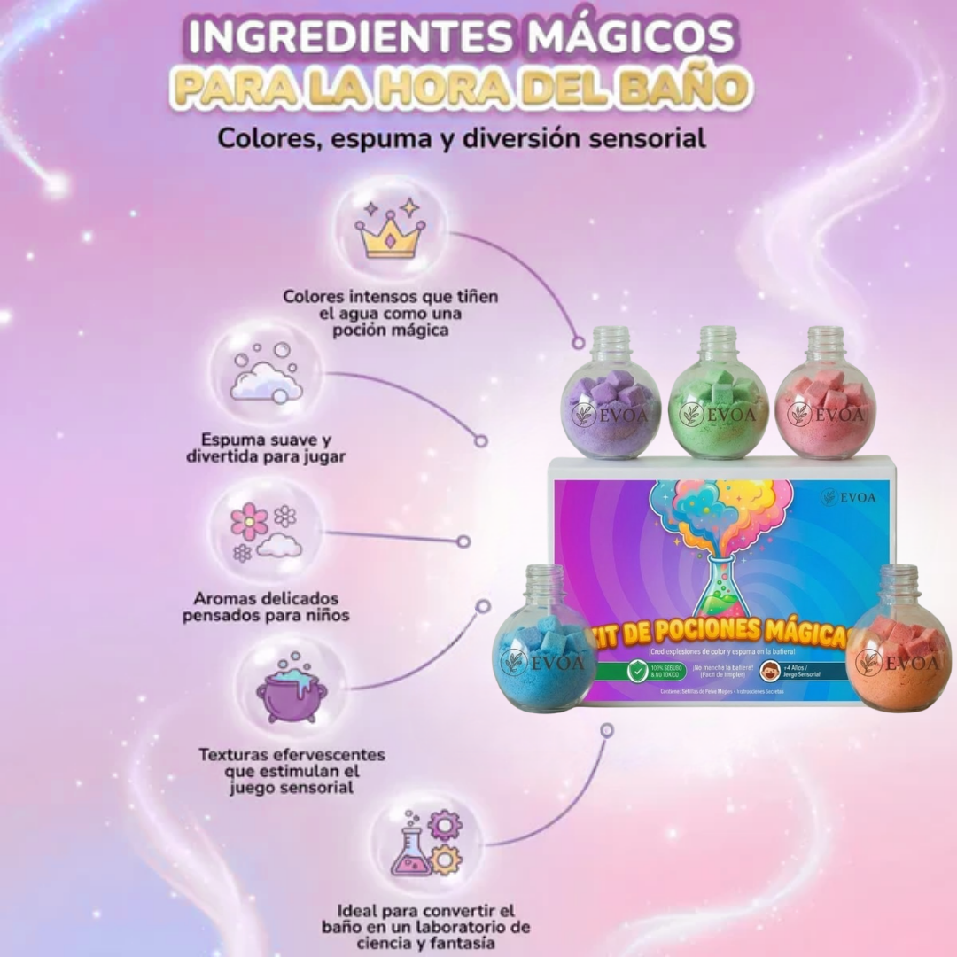 Bombas de Baño Mágicas para Niños