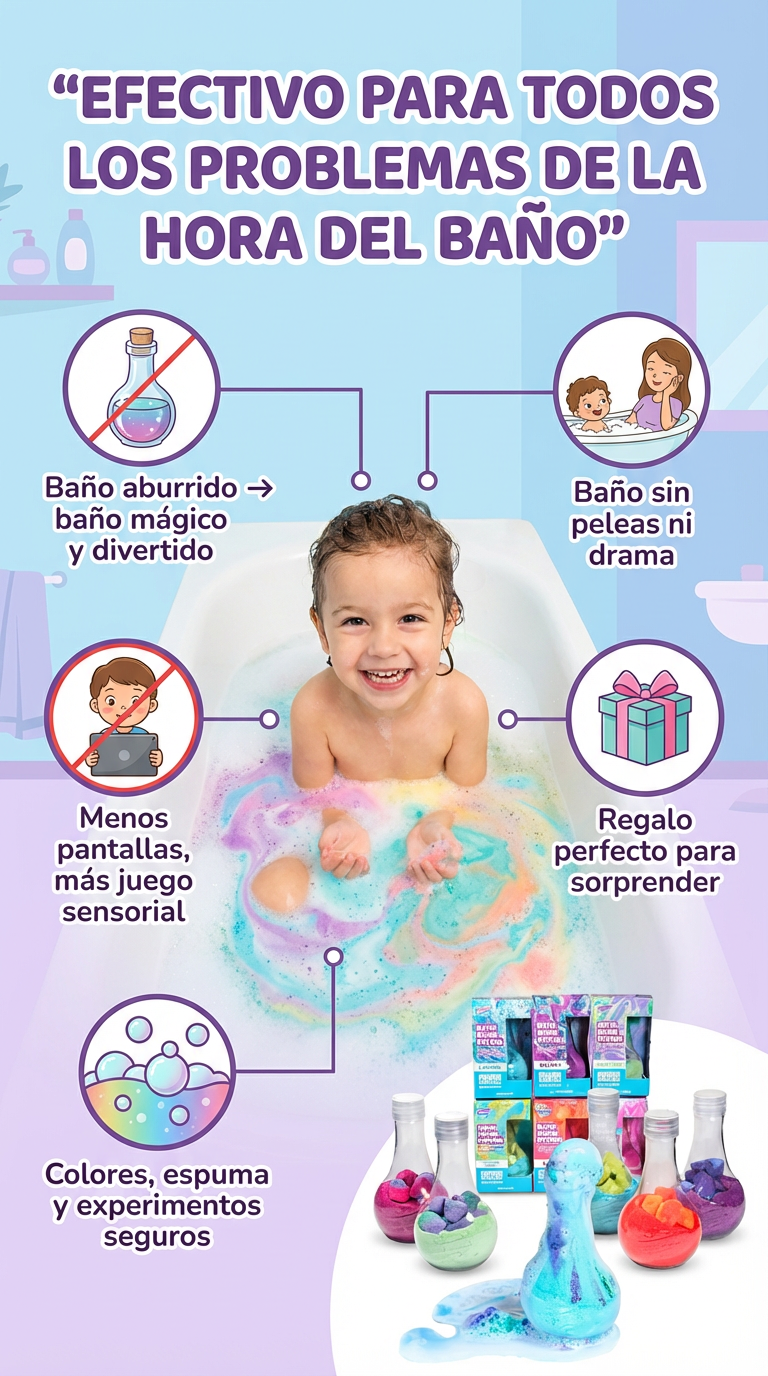 Bombas de Baño Mágicas para Niños